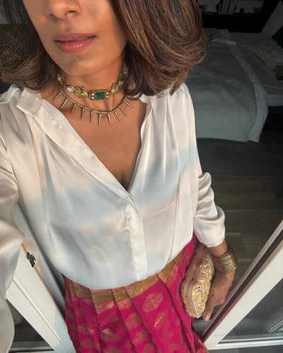 No. 02: The Brocade saree skirt