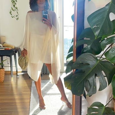 The Draped Cape Top