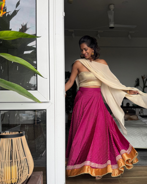 The Draped Cape - Cream