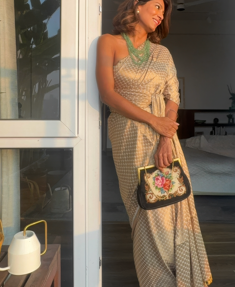 No. 01: The Gold Saree Dress