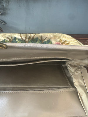 Floral Petit Point Vintage Bag from 1940's