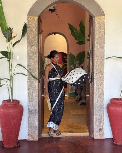 No. 05: The Bandhani Saree Resort Dress