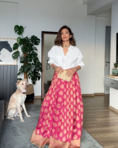 No. 02: The Brocade saree skirt