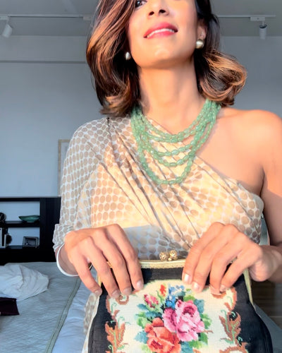 Sarees Reimagined No. 01: The Gold Saree Dress