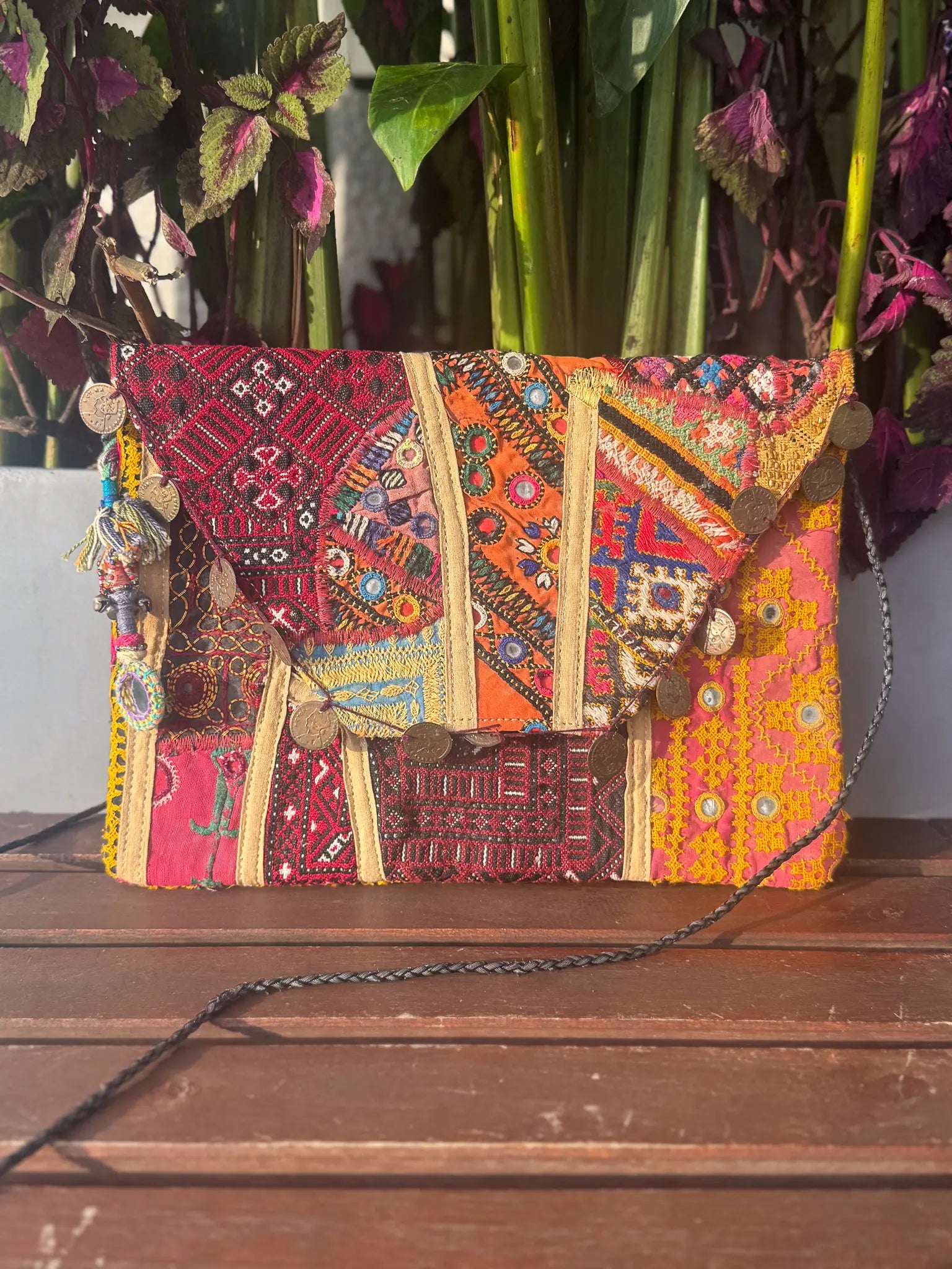 Colourful banjara patchwork bag 