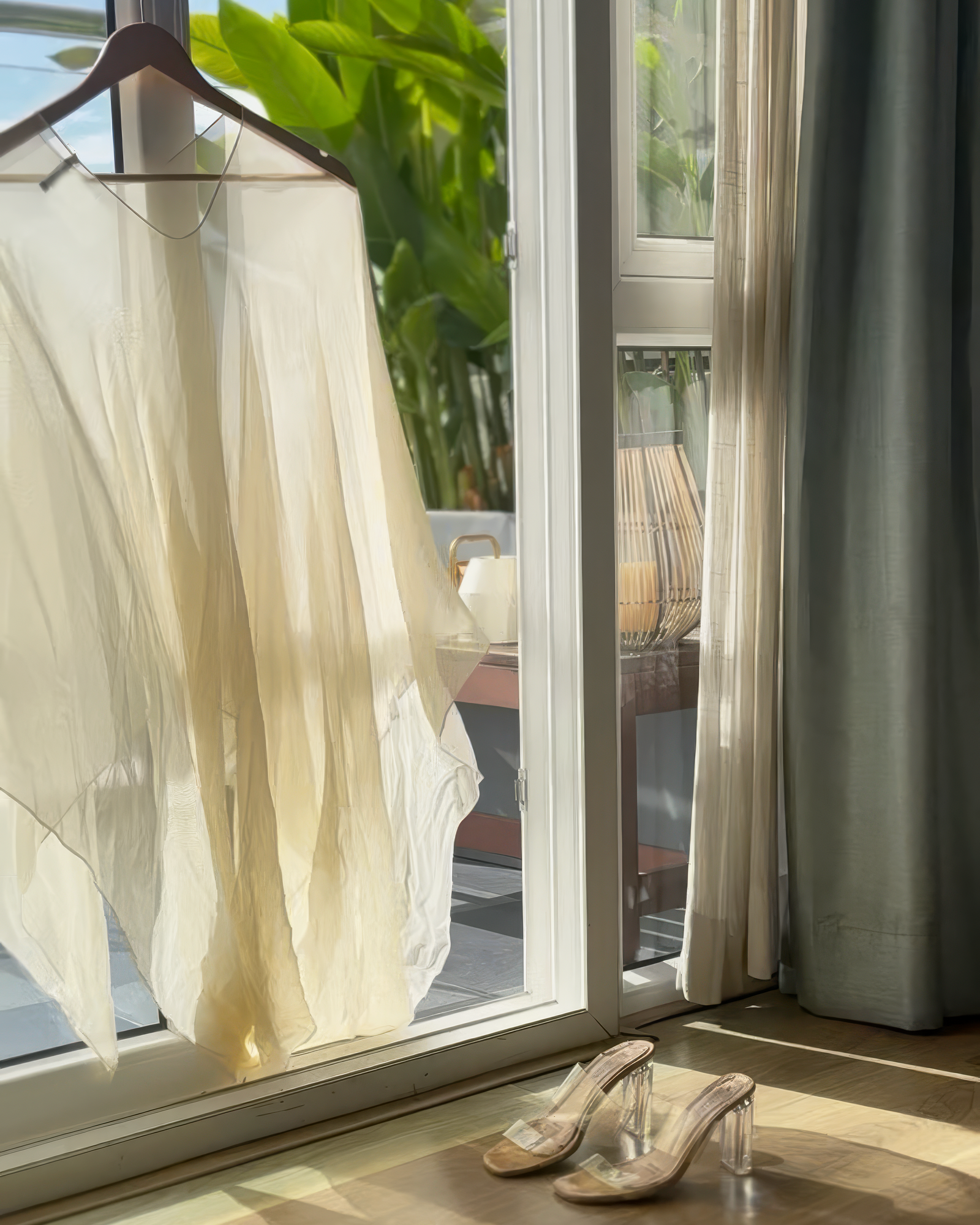 The Draped Cape - Cream