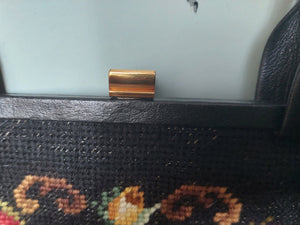 FLORAL PETIT POINT VINTAGE BAG