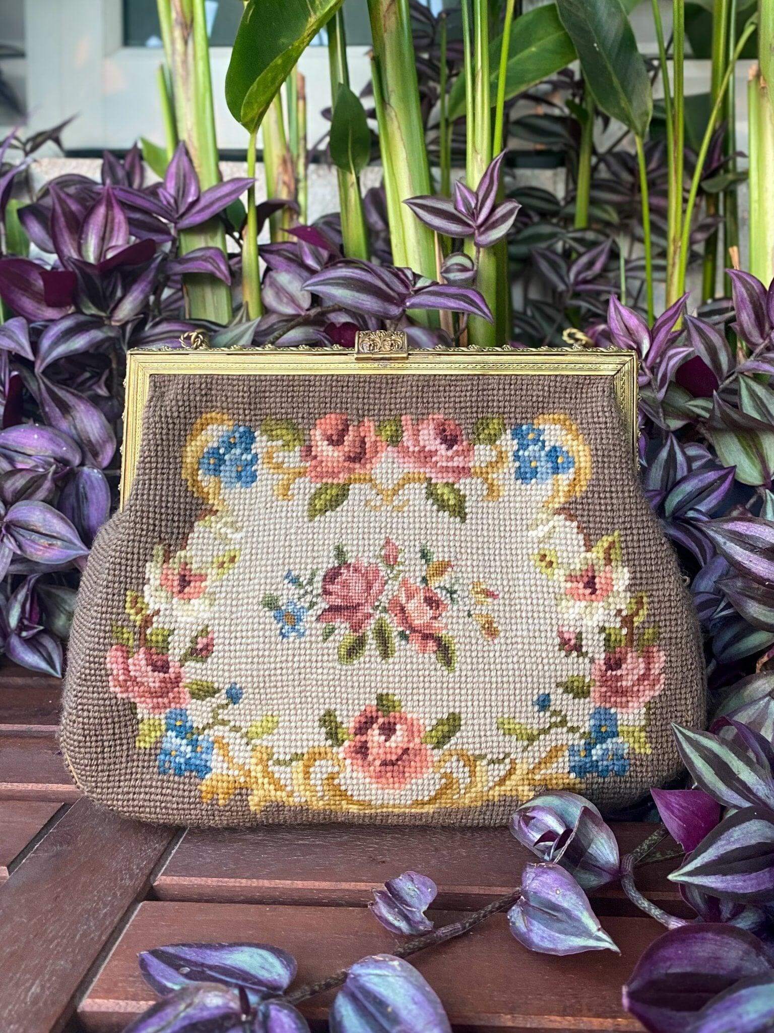 Petit point handbag deals